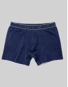 Blue knit boxer shorts