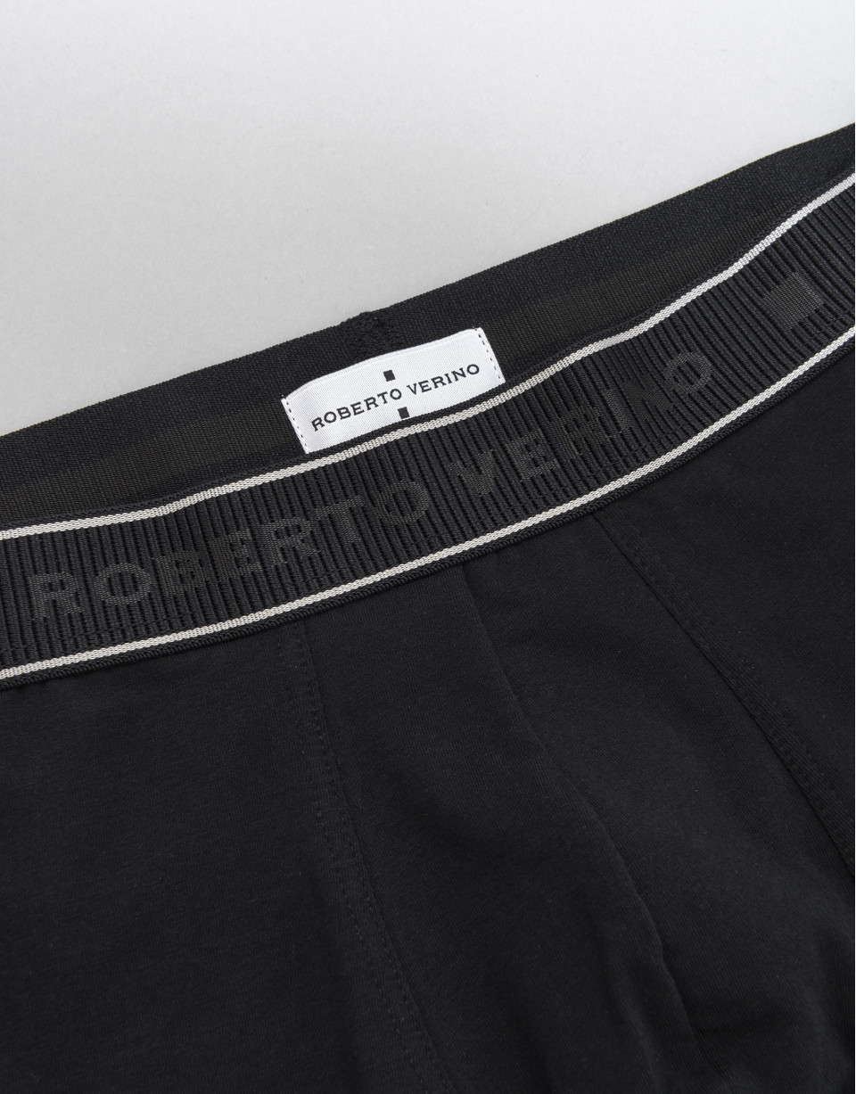 Black knit boxer shorts