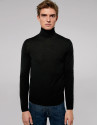 Jersey cuello cisne color negro