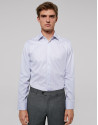 Camisa vestir falso liso blanco