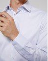 Camisa vestir falso liso blanco