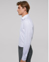 Camisa vestir falso liso blanco