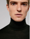 Black turtle neck sweater