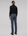 Dark blue pants with five pockets