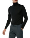 Jersey cuello cisne color negro