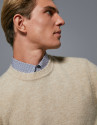 Jersey punto liso beige