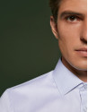 Camisa vestir falso liso blanco