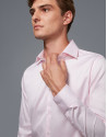 Camisa vestir rombos rosa