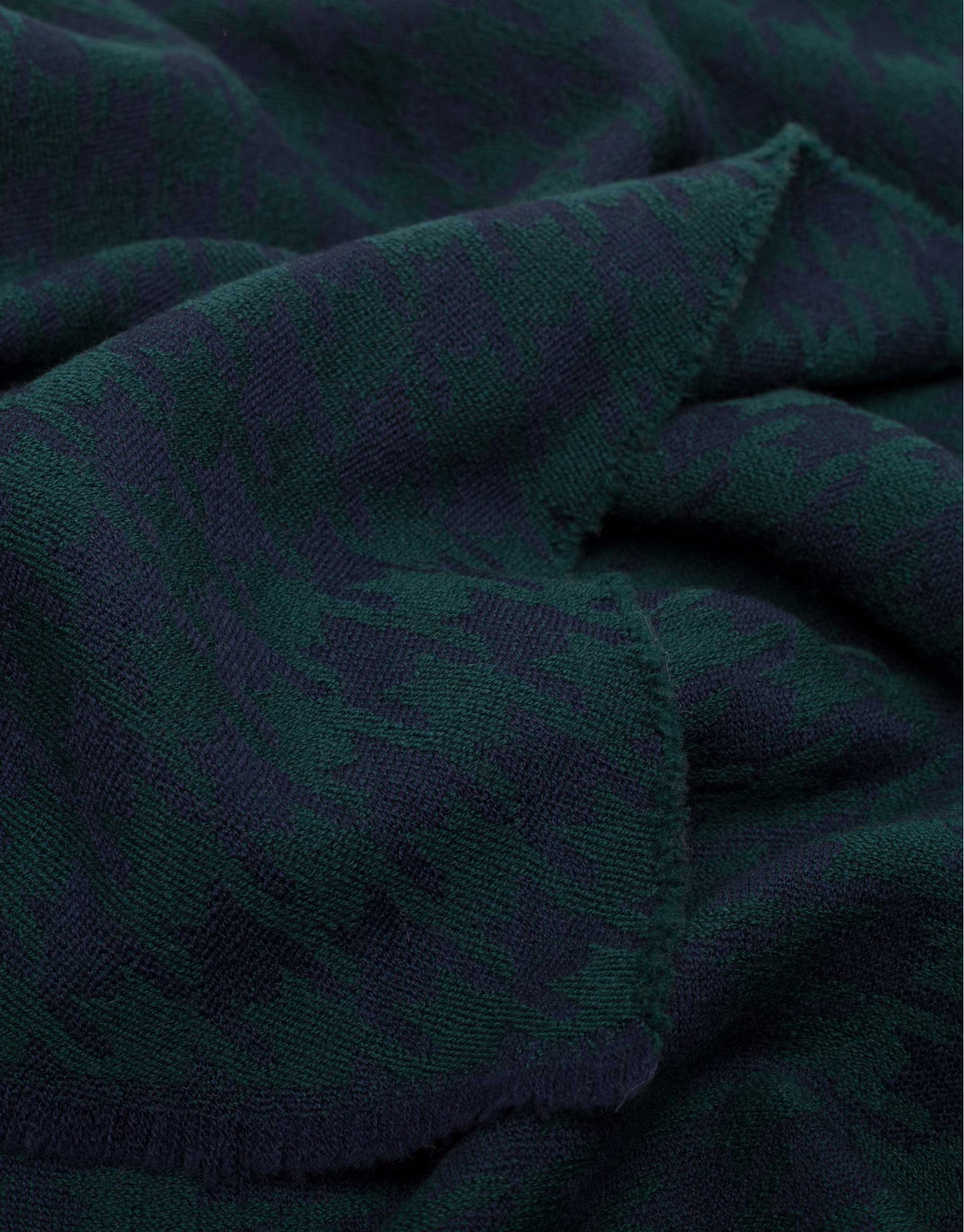Bufanda pata de gallo azul y verde