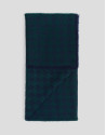 Blue and green houndstooth scarf