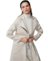 Hazel, double-breasted, two face coat with belt