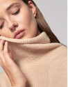 Jersey cuello vuelto flojo vainilla