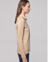 Jersey cuello vuelto flojo vainilla