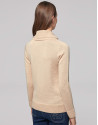 Jersey cuello vuelto flojo vainilla