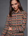 Camisa masculina estampado geométrico