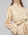 Gabardina larga ivory