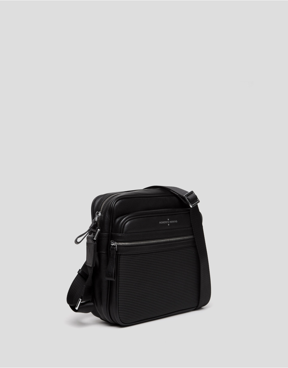 Bandolera dos cuerpos nylon negra