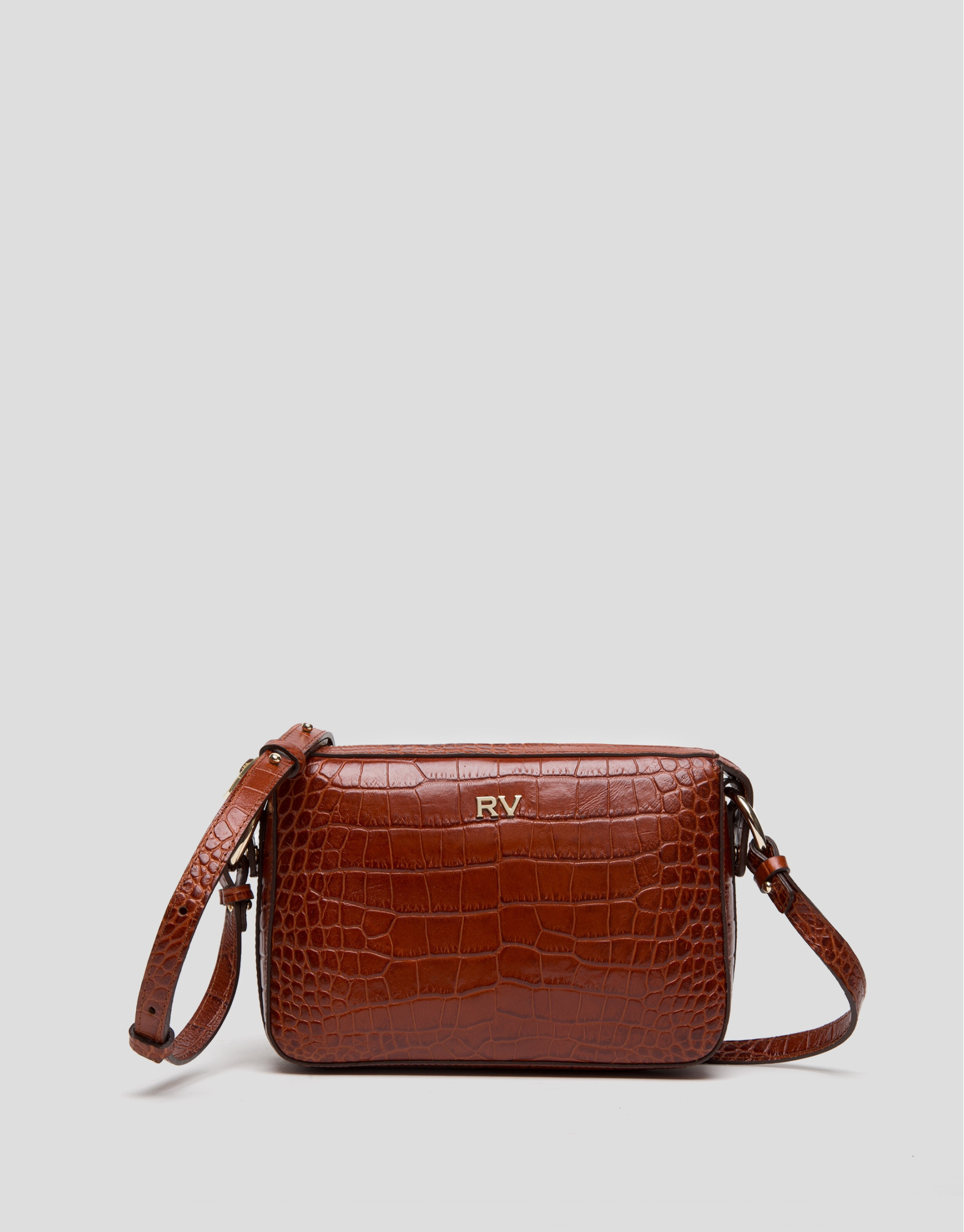 Bolso bandolera Tresse Dundee piel marrón