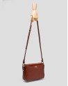 Bolso bandolera Tresse Dundee piel marrón
