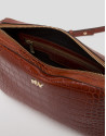 Bolso bandolera Tresse Dundee piel marrón