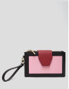 Cartera doble piel saffiano tres colores