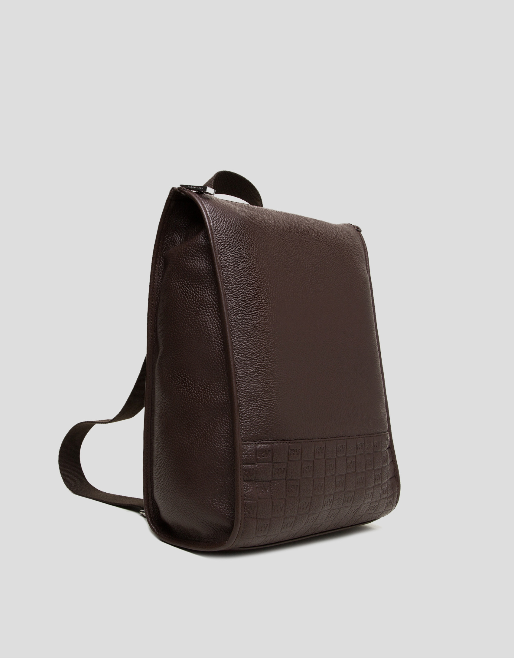 Mochila caballero piel marrón