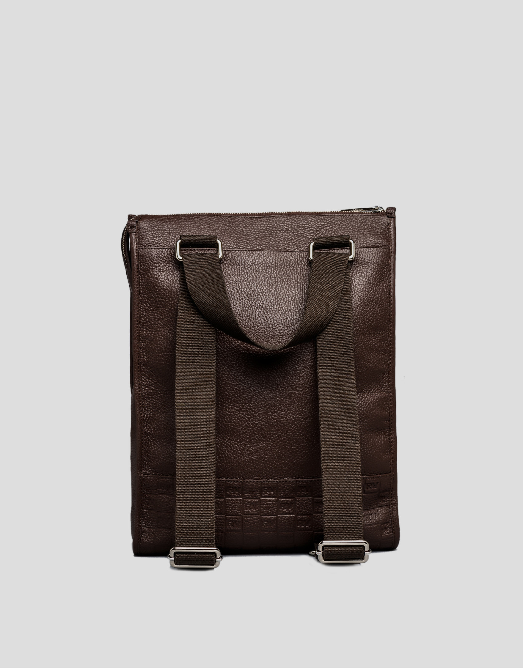 Mochila caballero piel marrón