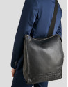 Mochila piel negra