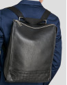 Mochila piel negra