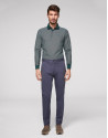 Medium blue cotton chino pants