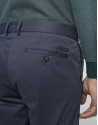 Medium blue cotton chino pants