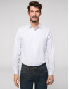 Light grey fake plain dress shirt