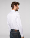 Light grey fake plain dress shirt