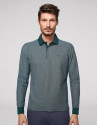 Green and white polo shirt