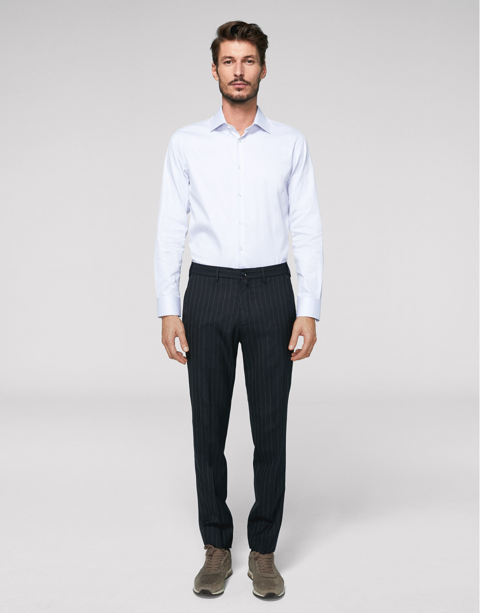 Pantalón chino separate raya diplomática marino