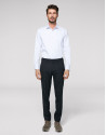 Navy blue pinstripe chino separate