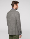 Americana bolsillo de parche gris