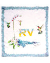 Blue logo scarf 