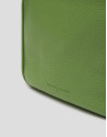 Green leather Claude mini shoulder bag