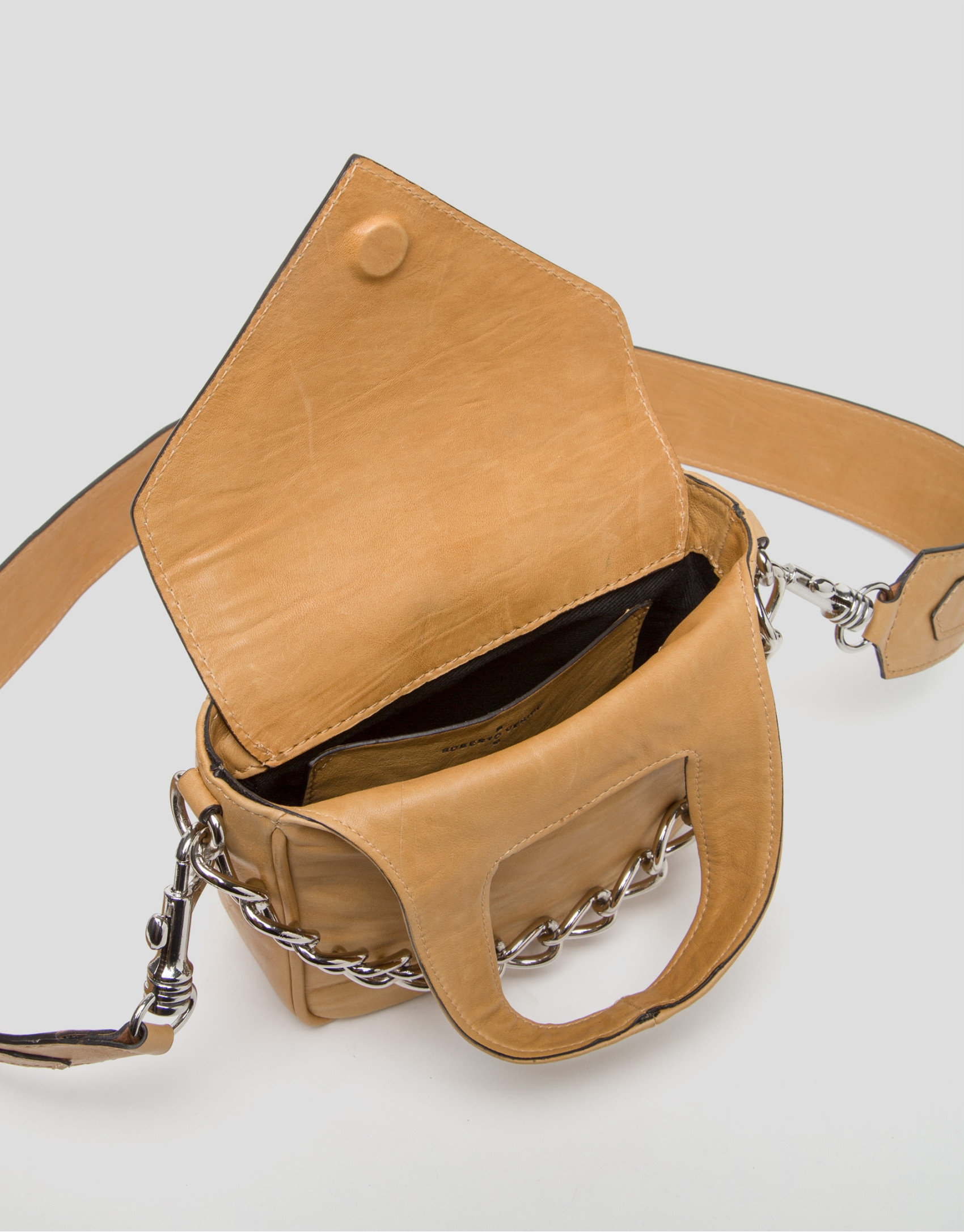 Mustard leather Claude mini shoulder bag