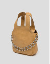 Mustard leather Claude mini shoulder bag