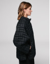 Chaqueta corta acolchada negra