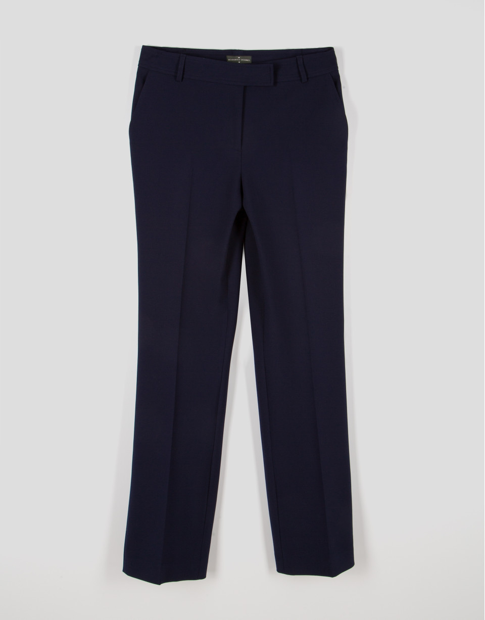 Navy blue straight pants