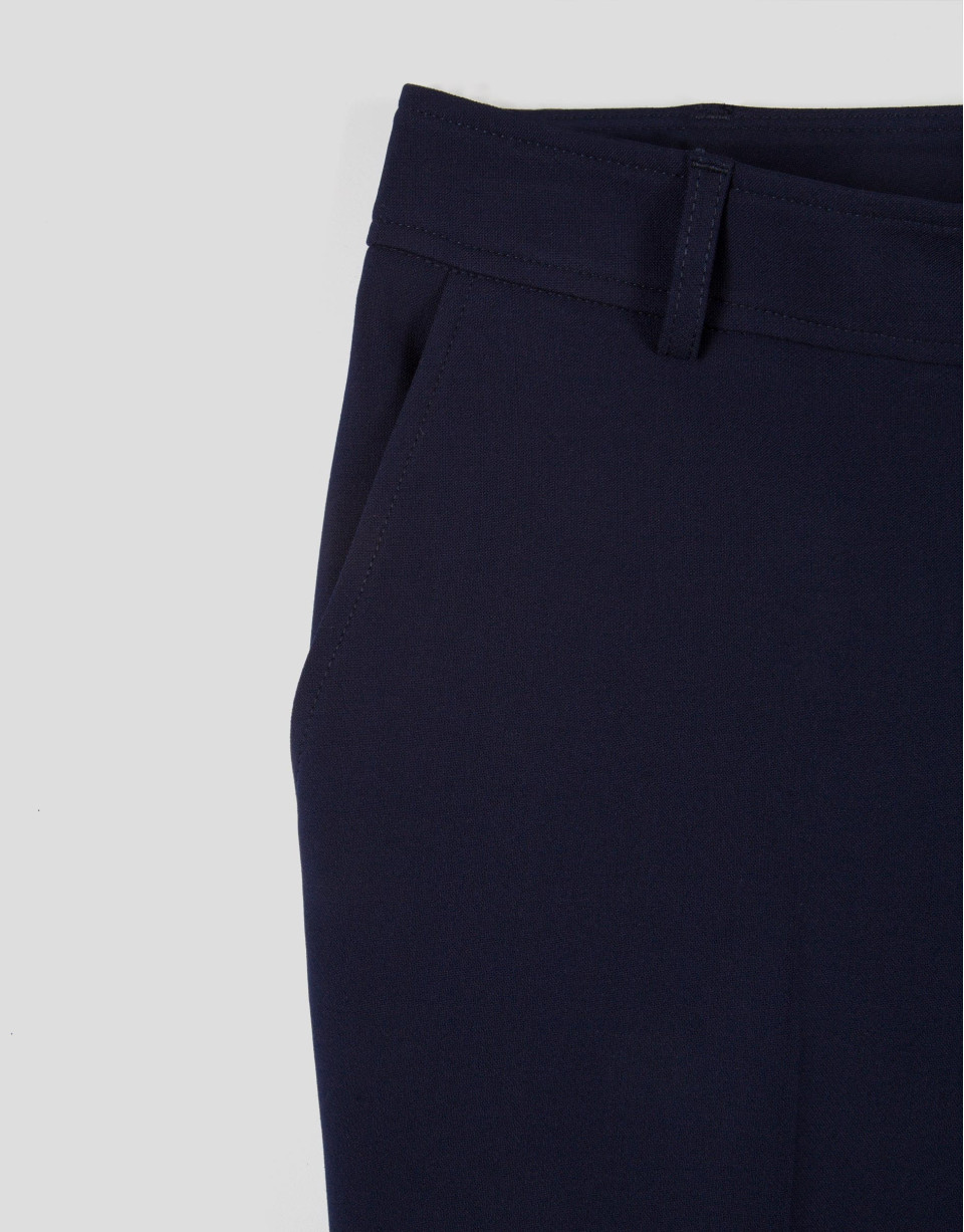Navy blue straight pants
