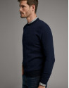 Jersey punto arroz azul marino - Hombre | Roberto Verino