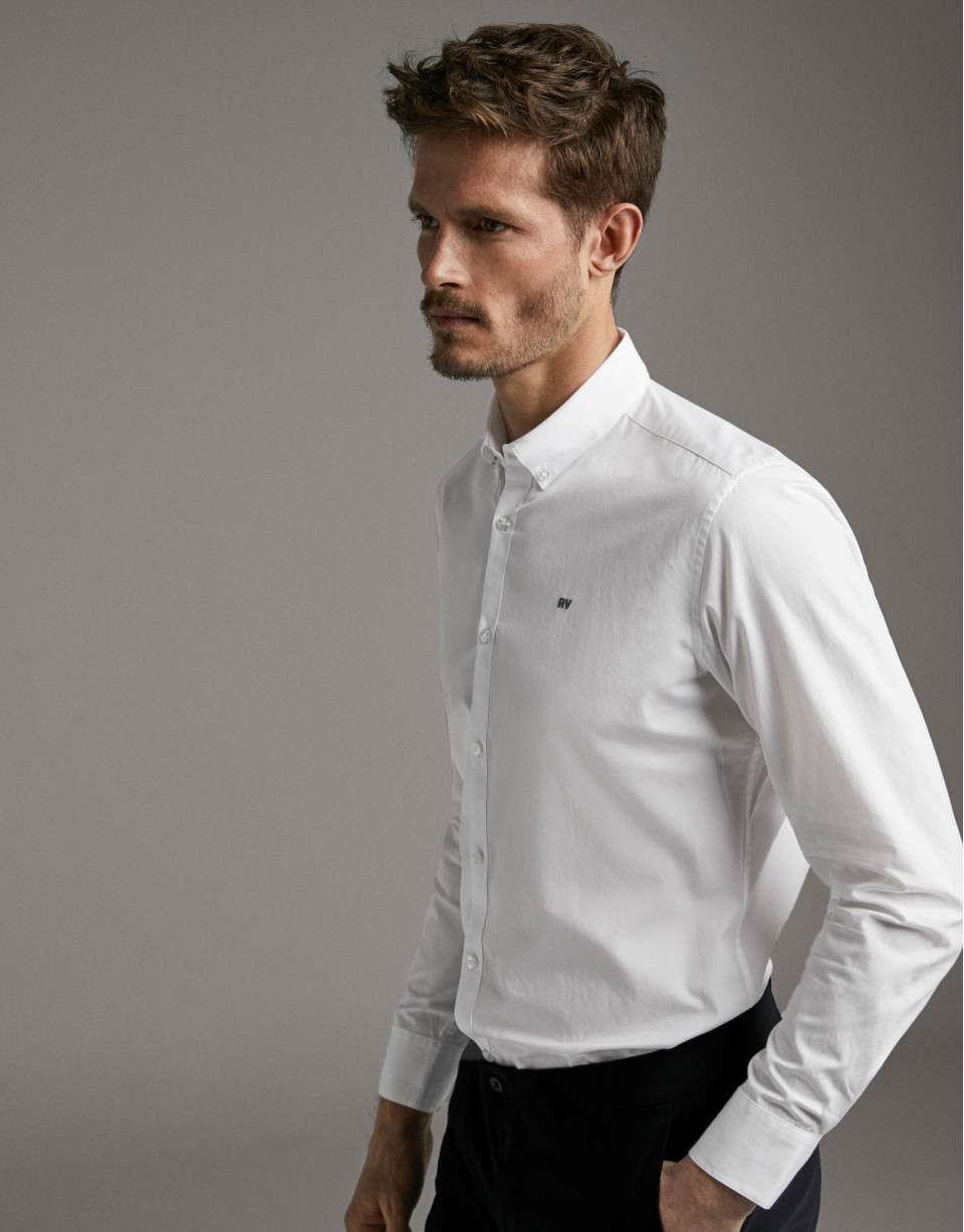 Camisa sport popelín blanco - Hombre - PV2020 | Roberto Verino
