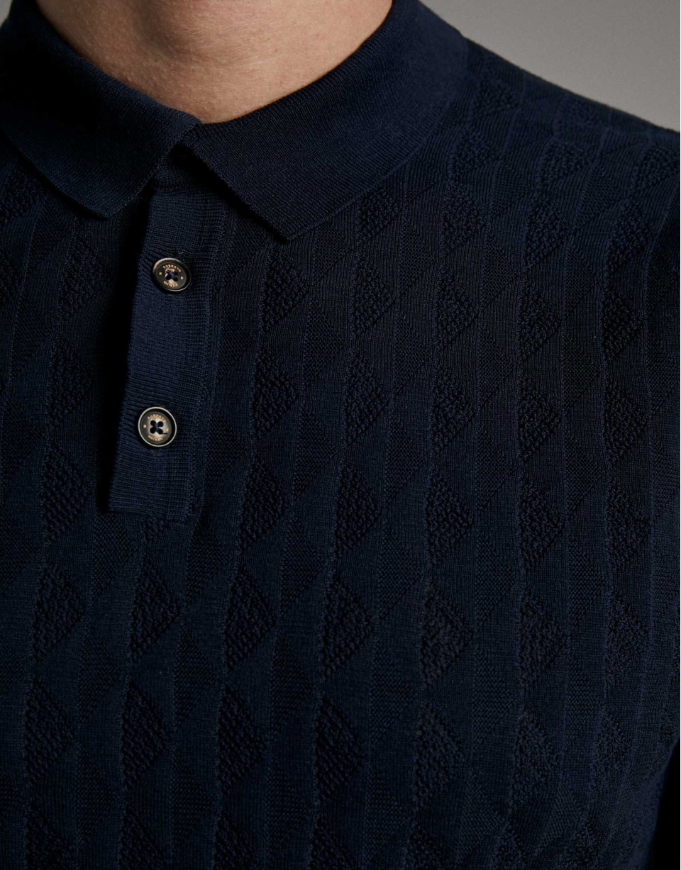 Polo tricot marino - Hombre - PV2020 | Roberto Verino
