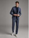 Blue checked, slim fit, suit - Man - SS2020 | Roberto Verino