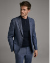 Traje slim cuadros tonos azules - Hombre | Roberto Verino