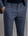 Traje slim cuadros tonos azules - Hombre | Roberto Verino